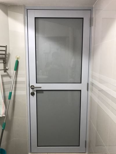 Modern Frosted Aluminum Bathroom/Toilet Door