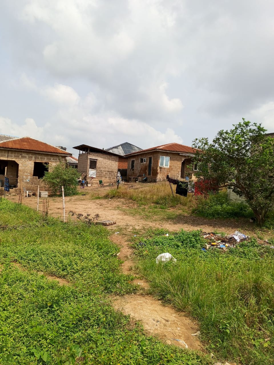 Half plot of land at Abule-oba road